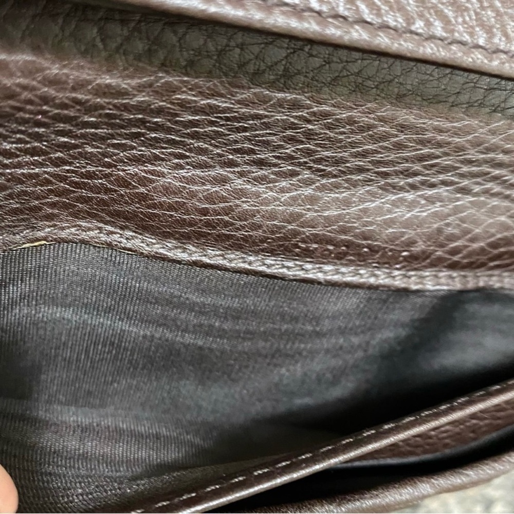 GUCCI GG Leather Horsebit Wallet to Crossbody Shoulder Bag ๐ผ Dark Brown - Picture 14 of 14